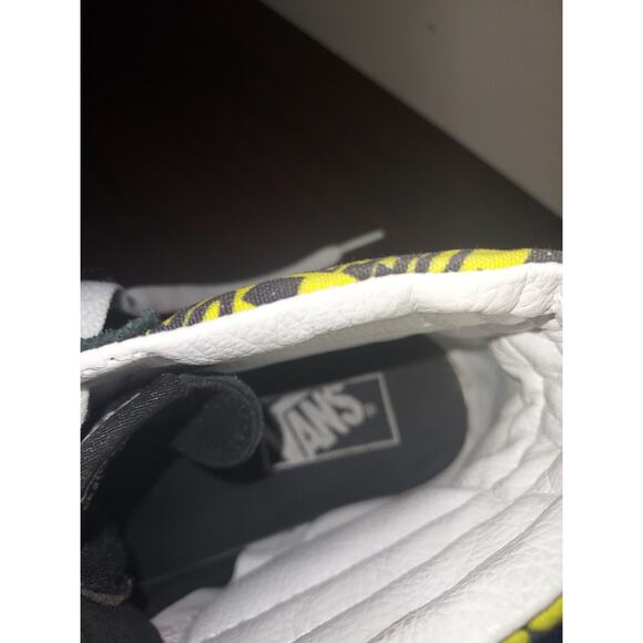 Vans Sk8 Hi Logo Flame Mens 8.5 Lace Up Off the Wall Skateboarding Black - Picture 7 of 13